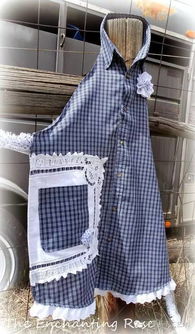 圍裙不用買 ,用舊衣服就可以做,比買的美十倍 附教程