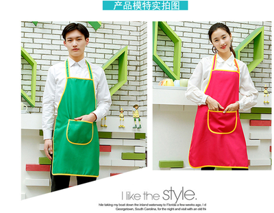 工廠定制圍裙印LOGO 烘焙、美甲師、酒水促銷等多行業工作服解決方案